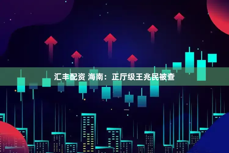 汇丰配资 海南：正厅级王兆民被查